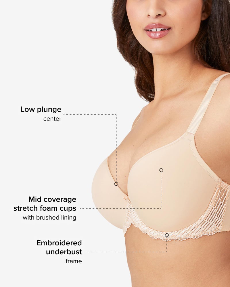 Wacoal Womens La Femme Contour Underwire T-shirt Bras, Natural Nude, 34H US - Image 2